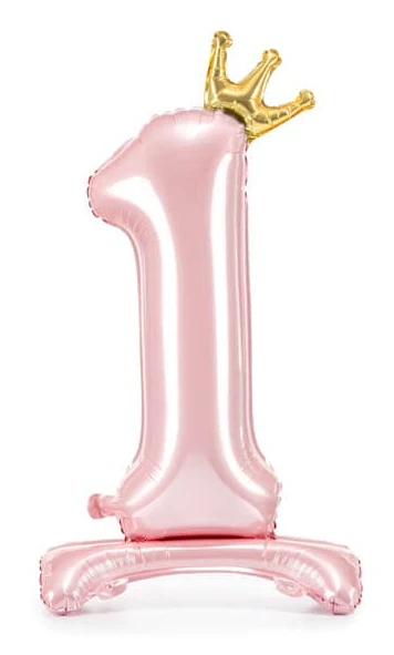 PartyDeco Folieballong 1 84 cm ljusrosa