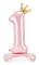 PartyDeco Folieballong 1 84 cm ljusrosa