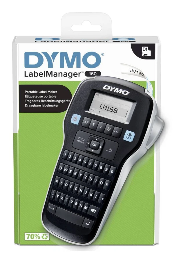 Dymo Läderfodral Manikyrset Push-button Silver