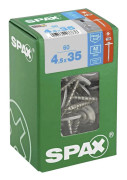 SPAX 4577000450357 Gipsskruv 4.5 mm 35 mm T-STAR plus Rostfritt stål A2 60 st