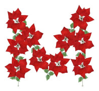 Julgirlang, juldekoration, julgirlang med järneksblad, för jul, fest, helg, ytterdörr, krans, dekoration