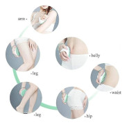 Kroppsborste Massage Anti Celluliter Bantning Avslappnande Skrubb Mjuk Massageapparat För Alla Hudtyper - Lätt Att Använda Och Rengöra (grön) 1 st