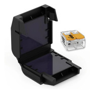 CellPack 410356 EASY-PROTECT/412 Kopplingsdosa med gel Flexibel: 0.5-6 mm² Styvhet: 0.5-6 mm² 1 st Svart
