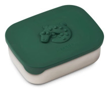 LIEWOOD - Arthur Crocodile Lunchbox - Matlåda för barn - Garden green - H5.5 x W13.5 x L17 cm
