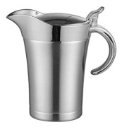 Termosfat i rostfritt stål, dubbelisolerad såsskål med lock (750 ml)