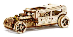 Trämodell - REVELL - Tiny Adventures - Hot Rod - Dragback & Kör - 1/32 - Röd
