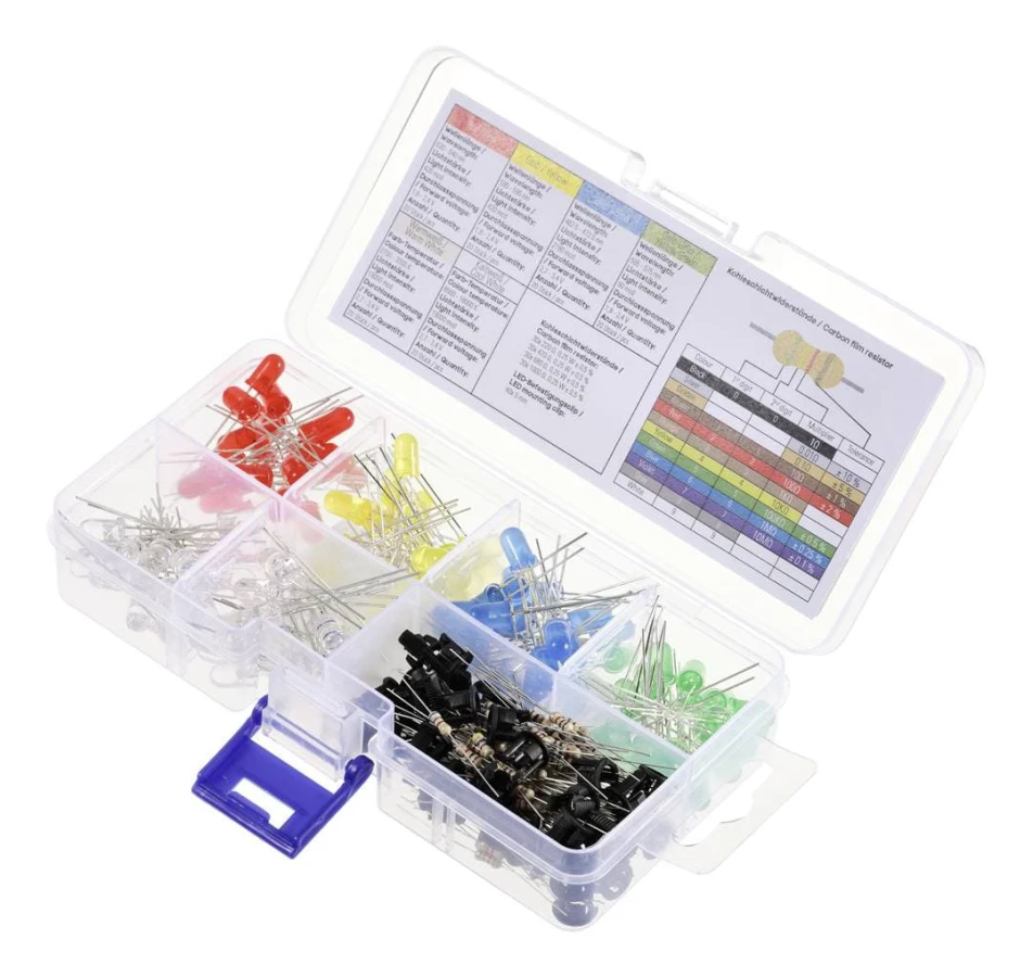 TRU COMPONENTS LED hållmonterad Röd, Gul, Blå, Gulgrön, Varmvit, Kallvit Rund 5 mm 90 mcd, 420 mcd, 2180 mcd, 19000 mcd