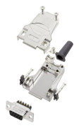 Amphenol L17DTZF15-RG+L77DA15SST D-Sub honkontakt set 180 ° Antal poler: 15 Skruv 1 st