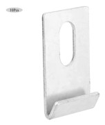 10 st växthusbasclips silver metallfästen fäster kit verktyg
