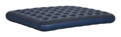 Hopfällbar dubbelluftmadrass 203×152×22 cm, mörkblå, camping & gäster