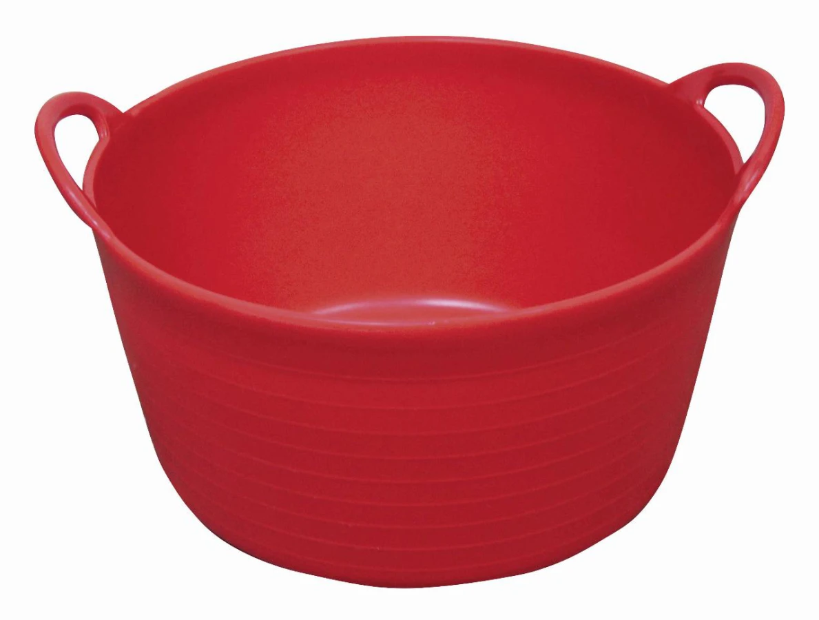 Hippotonic Flexi-Tub Foderhink, 12 L Röd