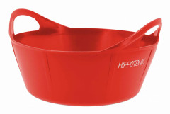Hippotonic Flexi-Tub Foderhink, 10 L Röd