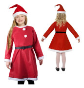 Jultomtedräkt för flicka med hatt