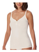 Schiesser Fine Rib Spaghetti Top Champagne bomull XX-Large Dam