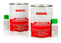 Sprayspackel 1,2kg + Härdarflaska RANAL