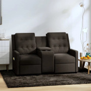 Mooistoerwonen Massagestol 2-sits justerbar med mugghållare brun