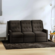 Mooistoerwonen Massagestol 3-sits justerbar tyg brun