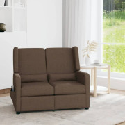 Mooistoerwonen Massagestol 2-sits justerbar tyg brun