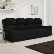 Mooistoerwonen Massagestol 4-sits justerbar tyg svart