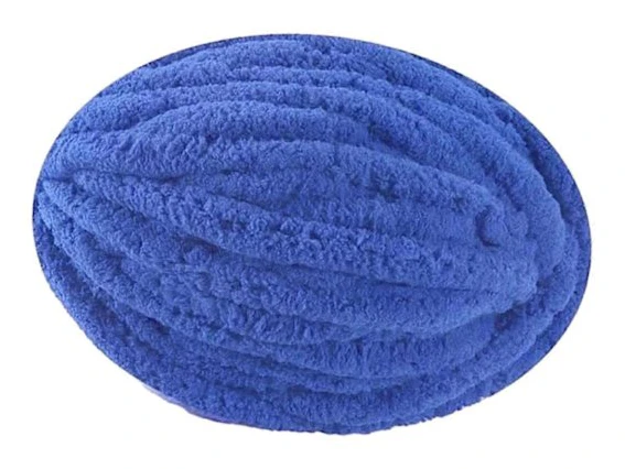 Tjockt Chunky Garn Chunky Ullgarn Polyestergarn för Virkning Vikt Garn Stickgarn för Stickad Filt, Tröja, Kudde, Husdjurssäng, Makramé Marinblå