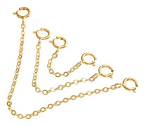 Silver Necklace Extension Chain DIY Jewelry Chains for Bracelets 9pcs