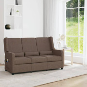 Mooistoerwonen Massagestol 3-sits justerbar tyg taupe