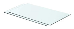 Glashyllor 2-pack - Modern väggdisplay | Färg: Transparent | Storlek: 60x30 cm