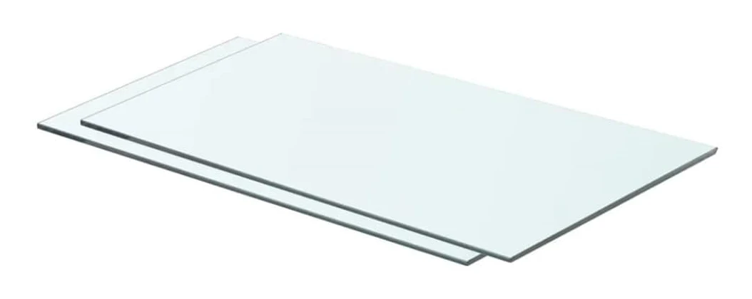 Glashyllor 2-pack - Modern väggdisplay | Färg: Transparent | Storlek: 60x30 cm