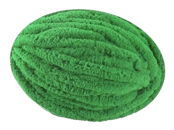 Tjockt Chunky Garn Chunky Ullgarn Polyestergarn för Virkning Vikt Garn Stickgarn för Stickad Filt, Tröja, Kudde, Husdjurssäng, Makramé Grön