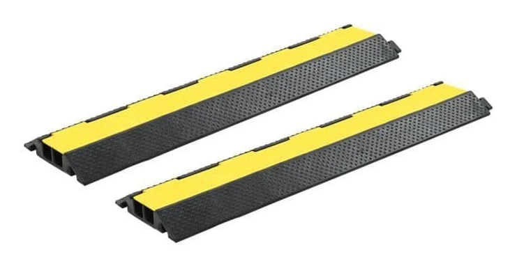 Kabelskyddsramp - VIDAXL - 2 st - Gummi - 101,5 cm - 25 ton