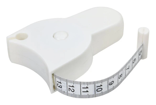 Vit - 1 måttband för att mäta midjan för att underlätta w