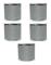 ERBJUDANDE 5 JULRULLAR I POLYESTER SILVER 6,3X270CM