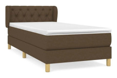 Maison Exclusive - Sängbotten med ribbor och mörkbrun madrass 80x200 cm