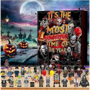 Halloween Film Mekanisk Skelett Clown Akryl Hänge 24-Dagars Nedräknings Blind Box