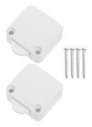 2 st dörrbrytare Kompatibel med garderobsbelysning, elektrisk på/av-brytare Kompatibel med smidig drift Vit-FA- White 3.8X3.3cm