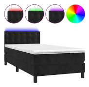 Lamellbotten - Exklusivt hem - Pocketfjädermadrass - Färgad LED - 100x200 cm