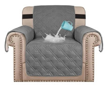 (Chair 21 \", Grey) Waterproof Chair Covers for Living Room Armchair