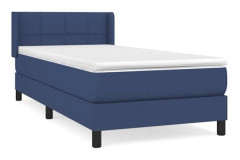 Maison Exclusive - sängbotten med madrass Blå 100x200 cm Tyg