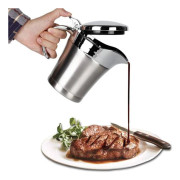 Såsskålar, Såsvärmare, Dubbelväggig konstruktion i rostfritt stål, Gräddkanna och Kolasås till Kaffe, 500ML Rostfri Kanna (500ML)