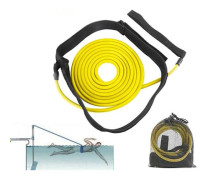 4m Pool Swim Training Leash Slitstarkt Elastiskt S imträningsbälte Simmotstånd Tether Pool Swi mming Elastiskt Rep Motståndsband För Pooler