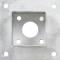 vidaXL Stolpeankare 4 st Galvaniserad Metall 71 mm