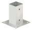 vidaXL Stolpeankare 4 st Galvaniserad Metall 71 mm