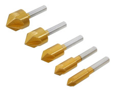 Bluespot Tools Hss Titanium Försänkarborrsats, 5 delar