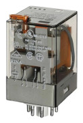 Finder 60.12.8.012.0040 Stikrelæ 12 V/AC 10 A 2 x omskifter 1 stk