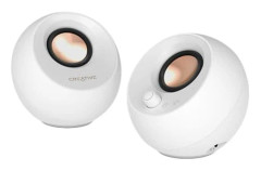Creative - Pebble Pro Stereo Speakers, White