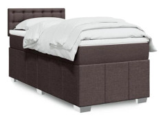Maison Exclusive - Sängbotten med ribbor och mörkbrun madrass 80x200 cm