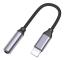 Lightning till 3,5 mm-adapter, headset-adapter grå