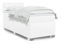 Sängram med madrass - Exklusivt Hem - Konstläder - 90x190 cm - Pocketfjädrar