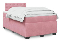 Maison Exclusive - Sängbotten med ribbor och Rose madrass 120x200 cm Sammet