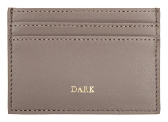 DARK Leather Card Holder Nappa Taupe